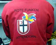 Werbetechnik Rote Funken